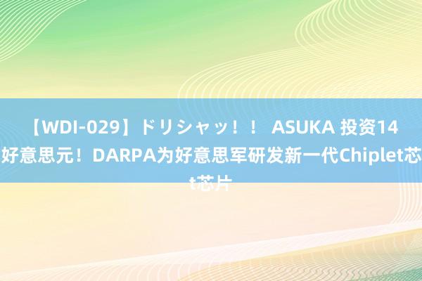 【WDI-029】ドリシャッ！！ ASUKA 投资14亿好意思元！DARPA为好意思军研发新一代Chiplet芯片