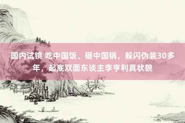 国内试镜 吃中国饭、砸中国锅，躲闪伪装30多年，起底双面东谈主李亨利真状貌